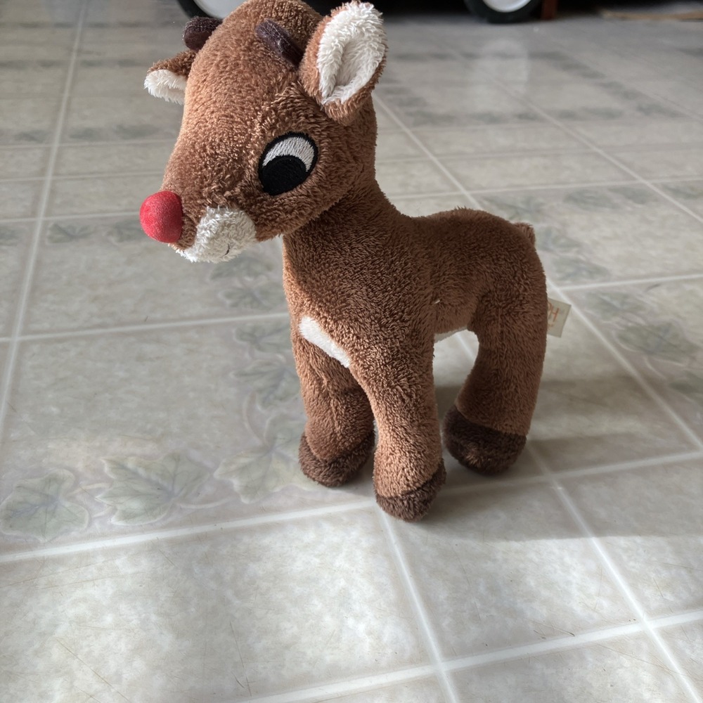 Rudolph the Red Nosed Reindeer 7" Plush Toy‎ Christmas Vintage 19346901G17